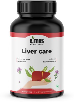 CITRUS NUTRACEUTICAL Liver Care With Milk Thistle For Healthy Liver, Boost Metabolism(60 Capsules)