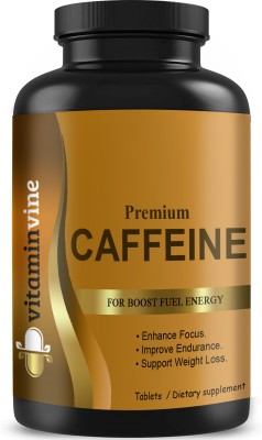 Vitaminvine Caffeine 200mg Supports Focus, Energy, Endurance Tablets (G47)(30 Tablets)