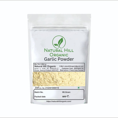 NATURAL HILL ORGANIC Garlic Powder-150g-For Tasty Meals-Tangy Pickles-Wellness-Natural-No Mixng(150 g)
