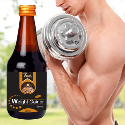 7Herbmaya Weight Gainer/Weight Gain Supplement/Mass Gain Multivitamin/Body Building Juice(200 ml)