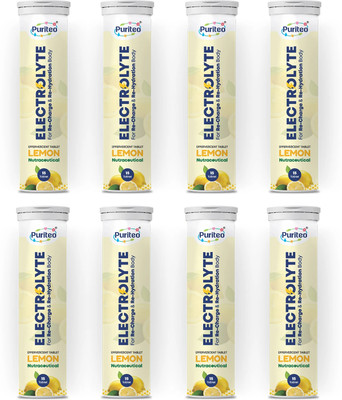 puriteo ELECTROLYTE EFFERVESCENT TABLET LEMON 08(8 x 15 Tablets)