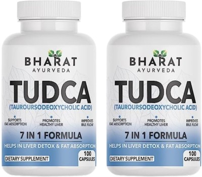 bharat ayurveda Tudca - Liver Supplement with Milk Thistle | Bile Salt(2 x 100 Capsules)