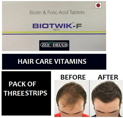 ZEE DRUGS BIOTWIK F HAIR SUPPLEMENT FOR REGAIN HAIRS SAME AS TINFAL FORTE (3*10TABLET)(3 x 10 Tablets)