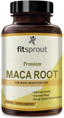 Fitsprout Maca Root Tablets Enriched with Maca Root Extract (G115)(60 Tablets)