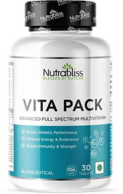 Nutrabliss Multivitamin for Men & Women Daily Multivitamin with Vitamin Immune Support(30 Capsules)