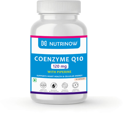 NUTRINOW High Absorbtion Coenzyme Q10 (CoQ10) 120mg with Piperine 5mg(60 Capsules)