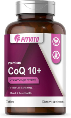 Fitvito 120mg Coenzyme Q10 Tablets with Piperine (H145)(90 Tablets)