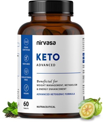 Nirvasa KETO Advanced Fat Cutter Tablets with Green Coffee Extract & Garcinia Cambogia(60 No)