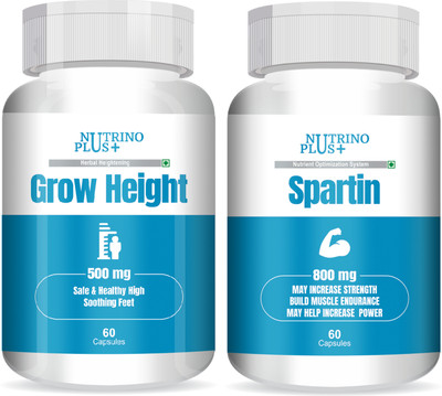 Nutrinoplus Grow Height Body Growth Spartin Build with Musli combo (pack of 2)(2 x 30 Capsules)
