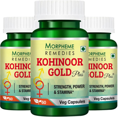 Morpheme Remedies Kohinoor Gold Plus Extract 500 mg (Pack Of 3)(3 x 60 No)