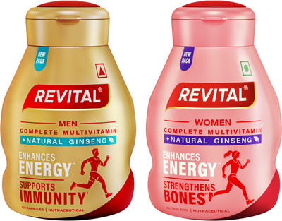 Revital H Woman 60s and Men 60s combo(2 x 30 Tablets)