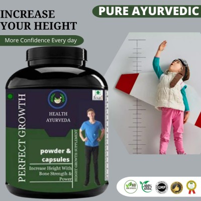 Health Ayurveda Perfect Growth, Growth Body Height, Growth Body Strenght, Capsule, Pack of 1(30 Capsules)