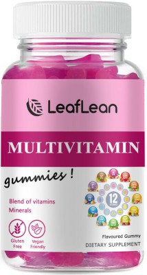 LeafLean Men & Women's Immunity Multivitamin Gummies Vitamins A, C, D, E, B12(20 No)