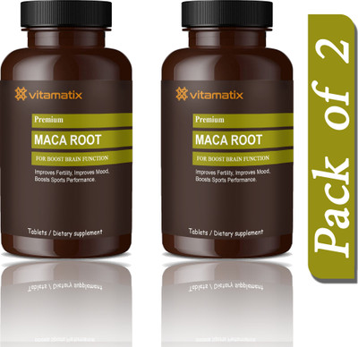 Vitamatix Maca Root Tablets Enriched with Maca Root Extract (K209)(2 x 60 Tablets)