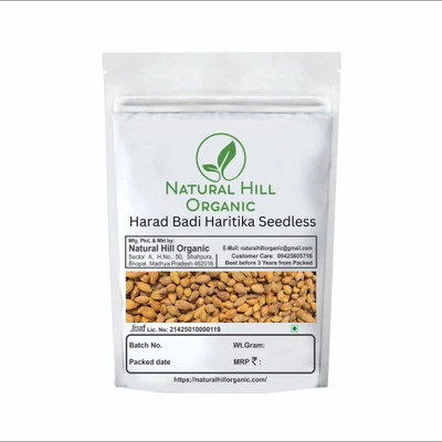 NATURAL HILL ORGANIC Harad Badi Haritika Seedless 150G Chemical Free(150 g)