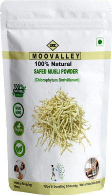 Moovalley Safed Musli Powder/Chlorophytum Borivilianum Powder/White Musli Powder(200 g)