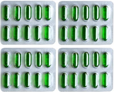 DOUBLE LIPS Vitamin E Capsules for Face and Hair, Pimple Glowing Skin & Hair Care (4*10)(4 x 10 Capsules)