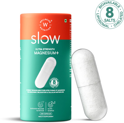 Wellbeing Nutrition Slow Ultra Strength Magnesium +(60 Capsules)