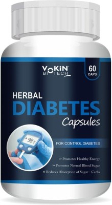 Vokin Biotech Herbal Diabetes 60 Capsules for Control Diabetes | Normalize Blood Sugar(60 Capsules)