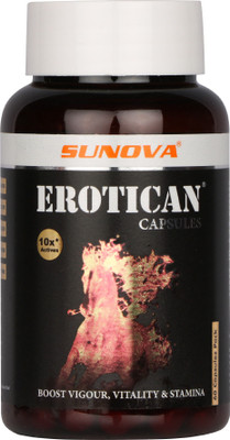 SUNOVA Erotican Shilajit Capsules for Strength, Power & Stamina(60 Capsules)