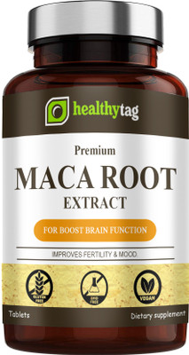 Healthy Tag Maca Root Tablets Enriched with Maca Root Extract (G115)(60 Tablets)