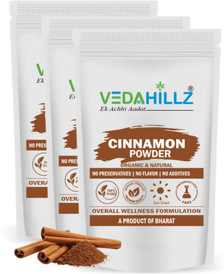 Vedahillz Pure Cinnamon Powder - Supports Digestion and Blood Sugar Control(3 x 100 g)