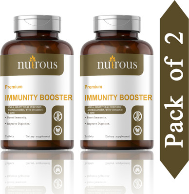 Nutrous Immunity Booster Tablets ,Vitamin C (D204)(2 x 60 Tablets)
