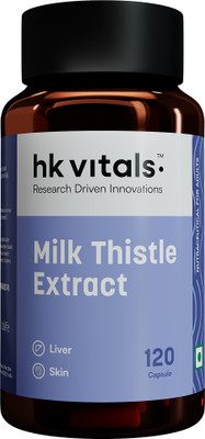 HEALTHKART HK Vitals Milk Thistle Extract 600mg, Liver Support Supplement(120 No)
