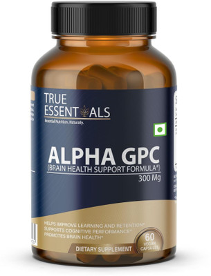 TRUE ESSENTIALS Alpha GPC 300mg Capsules | Pack of 1(60 Capsules)