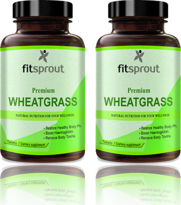 Fitsprout Wheatgrass 800 mg Tablets (K276)(2 x 60 Tablets)