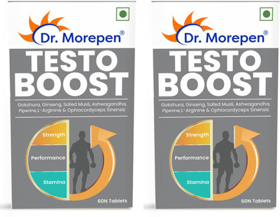 Dr. Morepen Testo Boost for Men(2 x 60 Tablets)
