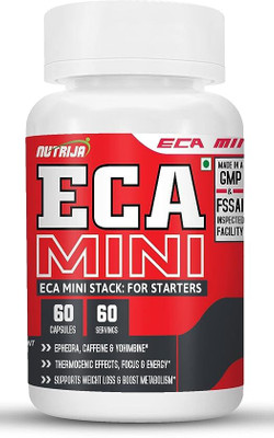 NutriJa ECA MINI STACK : Ephedra, Caffeine, Yohimbine - 120 Capsules(120 Capsules)