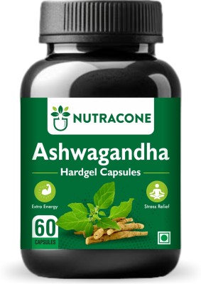 NUTRACONE Ashwagandha KSM-66 |Support Strength & Energy| Stress Relief(60 Capsules)