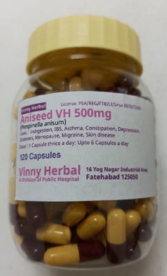 Vinny Herbal Aniseed VH 500mg Capsules(120 Capsules)