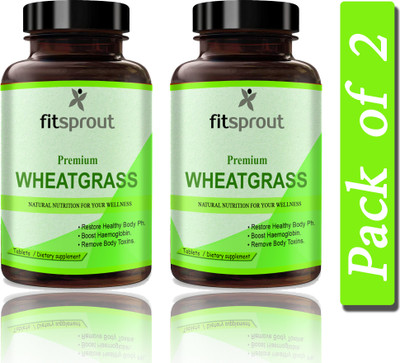 Fitsprout Wheatgrass 800 mg Tablets (K229)(2 x 60 Tablets)