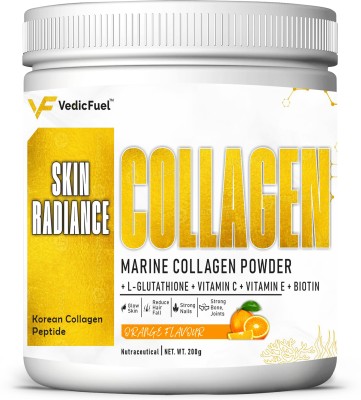 VedicFuel Skin Radiance Collagen with Biotin, Glutathione for Women & Men(200 g)