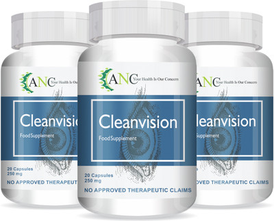 ANC CleanVision With Lutein & Zeaxanthin Protects from Blue Light Improves Pack of 3(20 Capsules)