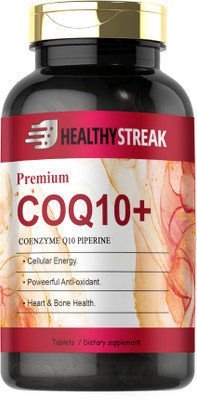 Healthy Streak 120mg Coenzyme Q10 Tablets with Piperine (G98)(60 Tablets)