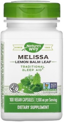 Nature's Way Nature's Way, Melissa, Lemon Balm Leaf, 500 mg, 100 Vegetarian Capsules(100 No)