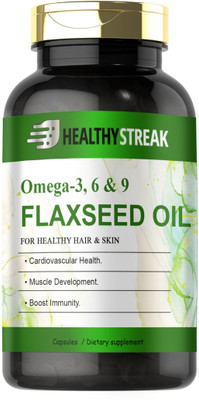 Healthy Streak Flaxseed extract Capsules Omega 369 (S103)(60 Capsules)