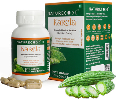 Nature Code Karela Extract (500 MG) Capsules |Manage Blood Sugar Level(60 Capsules)