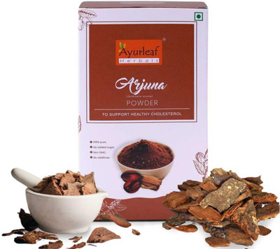 AYURLEAF HERBALS Arjuna Powder | Herbal Supplement for Heart Health & Cardiovascular Support(200 g)