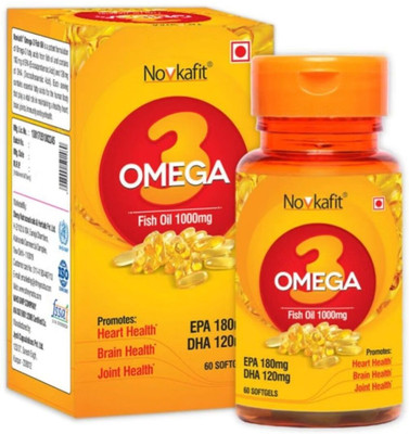 Novkafit Omega-3 Fish Oil 1000 Mg – 60 Softgel Capsules(60 No)