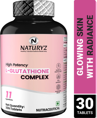 NATURYZ High Potency L-Glutathione Complex For Radiant, Glowing & Elastic Skin(30 Tablets)