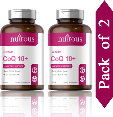 Nutrous 120mg Coenzyme Q10 Tablets with Piperine (K192)(2 x 60 Tablets)