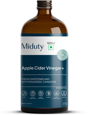 Miduty Apple Cider Vinegar - Stevia - Fenugreek - Detox - Weight Loss - Raw ACVMother(500 ml)
