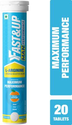 FAST&UP Man Performance-1500mg L-Arginine & Stamina Booster for Strength|Vigour|Vitality(20 Tablets)
