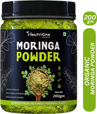 NeutriOne Organic Moringa Leaf Powder for Weight Loss 100% Natural For Hair|Skin|Superfood(200 g)