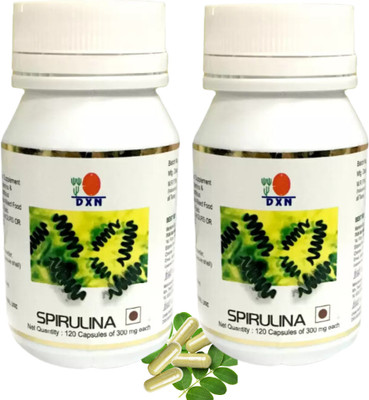 DXN Spirulina 120 Capsules pack of 2(2 x 120 Capsules)