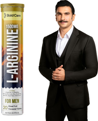 Bold Care L-Arginine Effervescent Tablets|Boosts Stamina|Increases Blood Flow(20 Tablets)